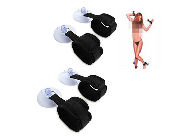 Handcuffs & leg irons with suction cups JZ-SM6